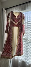 Palestine Thobe Women 45 Inch Length Age 7-10 Embroidered Tatreez Made in Pales