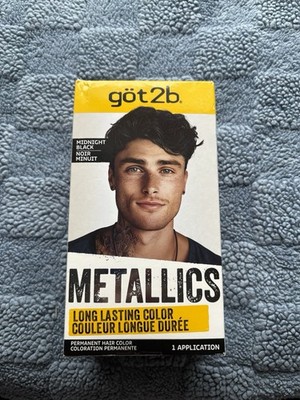 got2b Metallics Permanent Hair Dye, 7.05 Ounce (Pack of 1), Midnight Black 