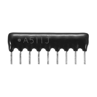 20Pack 510 Ohm Resistor Network Array, 1/8W 9P 2.54mm Bussed Type 5% Tolerance