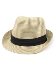 Zylioo Fedora Panama Hats for Large Heads,Straw Trilby Sun Hat,Summer Beach C...
