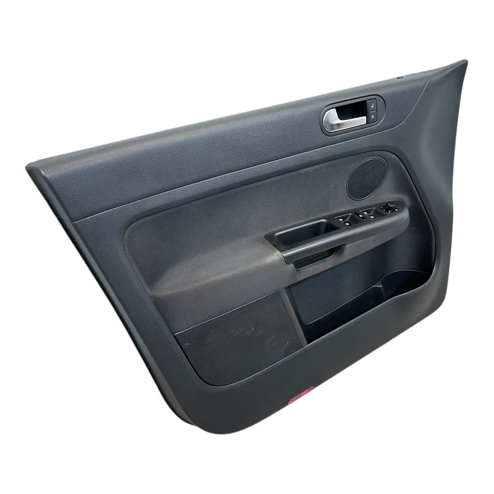 Garniture De Porte Avant Gauche Panneau De Porte VW Golf Plus 5M Tissu Noir - Photo 3/4