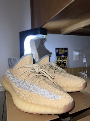 adidas Yeezy Boost 350 V2 linen Silver Primeknit Rubber Men's Sneaker