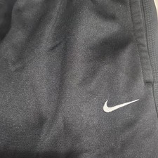Nike Therma-FIT Men's Black Fleece Sweatpants S Drawstring Elastic Waist