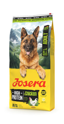 JOSERA High Protein Chicken (2x 12,5kg) | für ausgewachsene Leistungshunde
