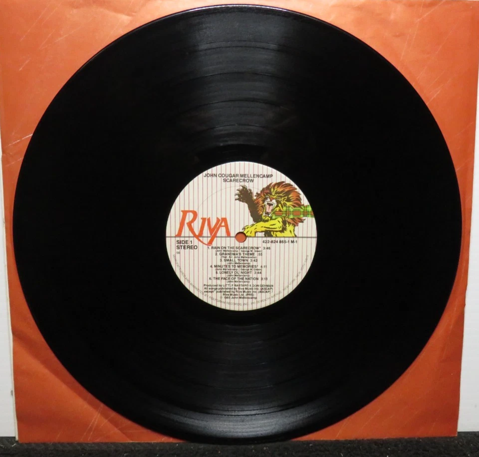 JOHN COUGAR MELLENCAMP SCARECROW (VG+) 422-824-865-1 LP VINYL RECORD Foto 3 de 4