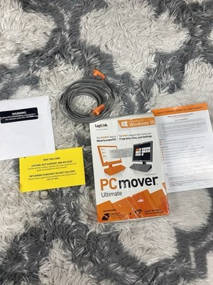 Laplink PCmover Ultimate W/ High Speed Ethernet Cable Windows Compatible