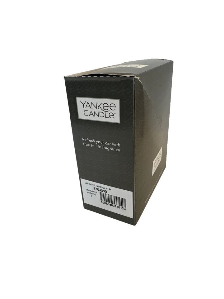 4 Yankee Candle Midsummer Night  Scent Vent Clip 4 Pack Box Lasts Up To 30 Days - Image 4 of 4