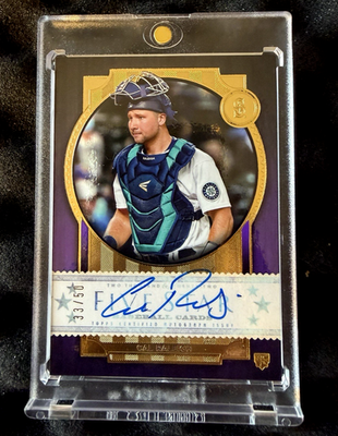 2022 Topps Five Star Purple CAL RALEIGH On Card Autograph RC 