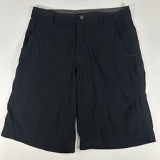 Lululemon Commission Shorts Black Mens Size 34 Chino Golf Performance 11  Inseam