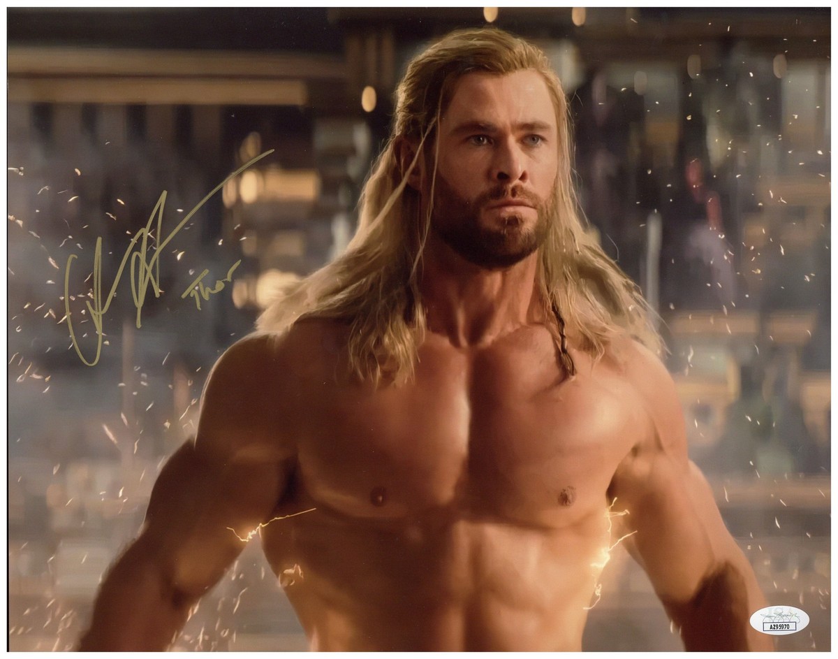 激レア❕ MARVEL THOR クリスヘムズワース　直筆サインカード Celebrity Authentics クリスヘムズワース 直筆サインカード