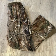 Mad Dog Gear Large Mossy Oak Break Up Camo Mesh Lined Hunting Pants Quiet EUC