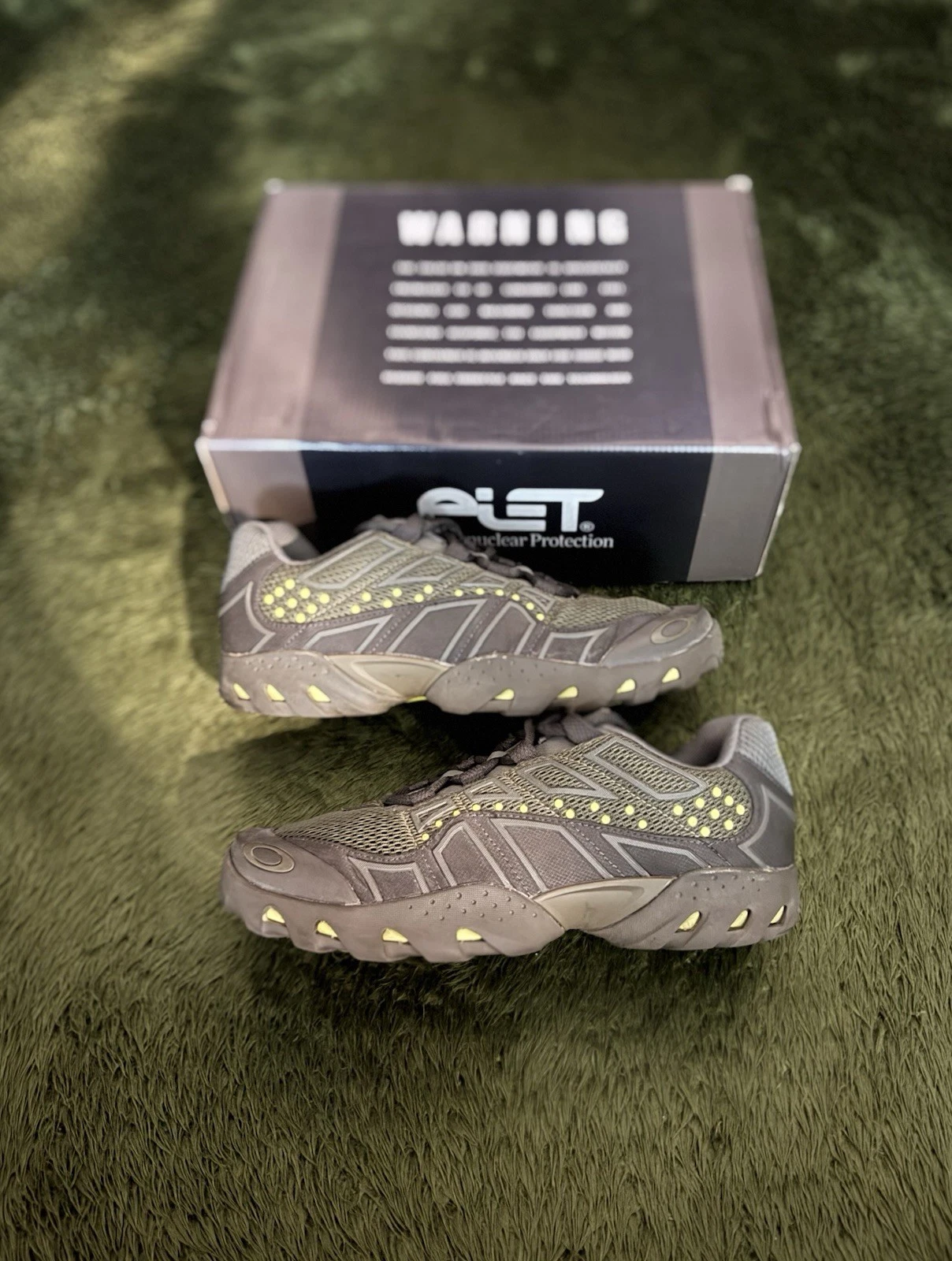[US 10.5] Oakley Spline Redcode Trail Shoes Olive