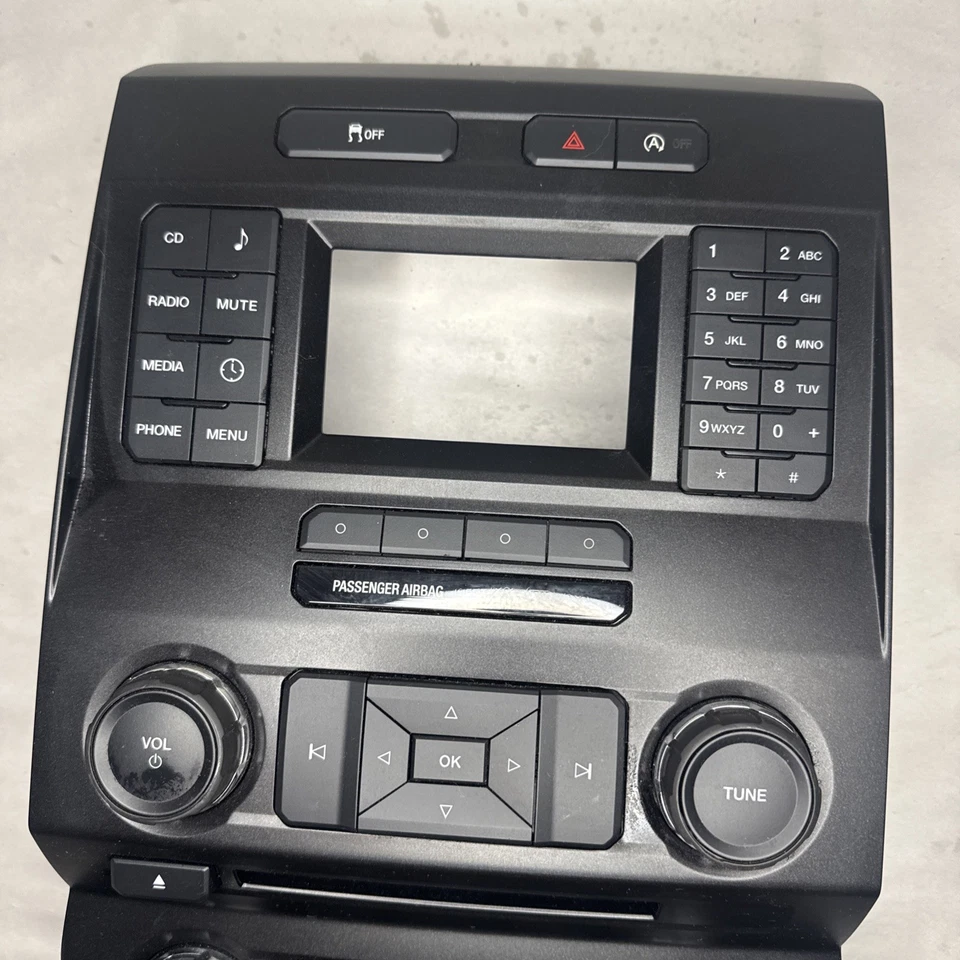 Ford F150 2016 panel de control de radio con controles de temperatura OEM Foto 4 de 4