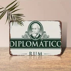 Vintage Diplomatico Rum ron Bar for Tin Metal Signs Home Décor 8x12