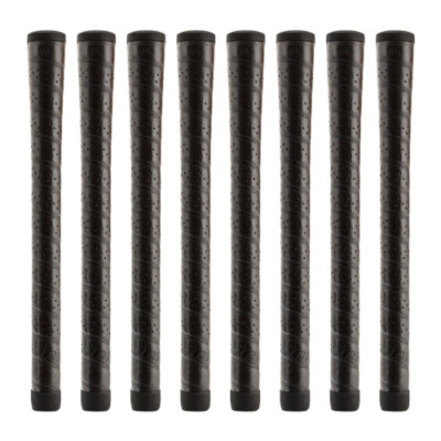Set of 8 Winn Excel Wrap Standard Size Soft Wrap Golf Grip, Black - 5715W