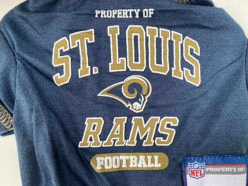 St. Louis Rams Dog Jersey Tee Shirt XS S X-Small Small Pet Navy Blue Costume NFL - Picture 22 of 26
