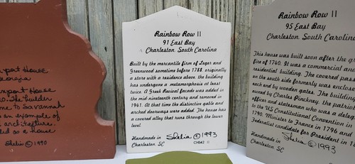 Houses of Charleston South Carolina Wooden Shelf Sitter - Picture 7 of 8