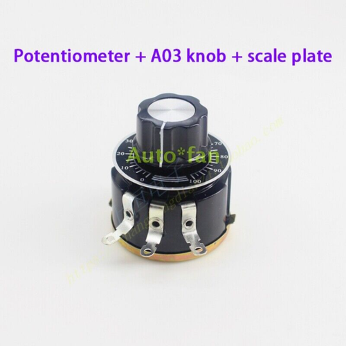 Single Coil Wound Potentiometer WX112(050) 5W 1K 2K2 4K7 10K 10 STÜCK - Bild 2 von 3