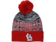 St Louis Cardinals New Era Cuffed Knit Beanie Hat Winter Hat With Pom On Top