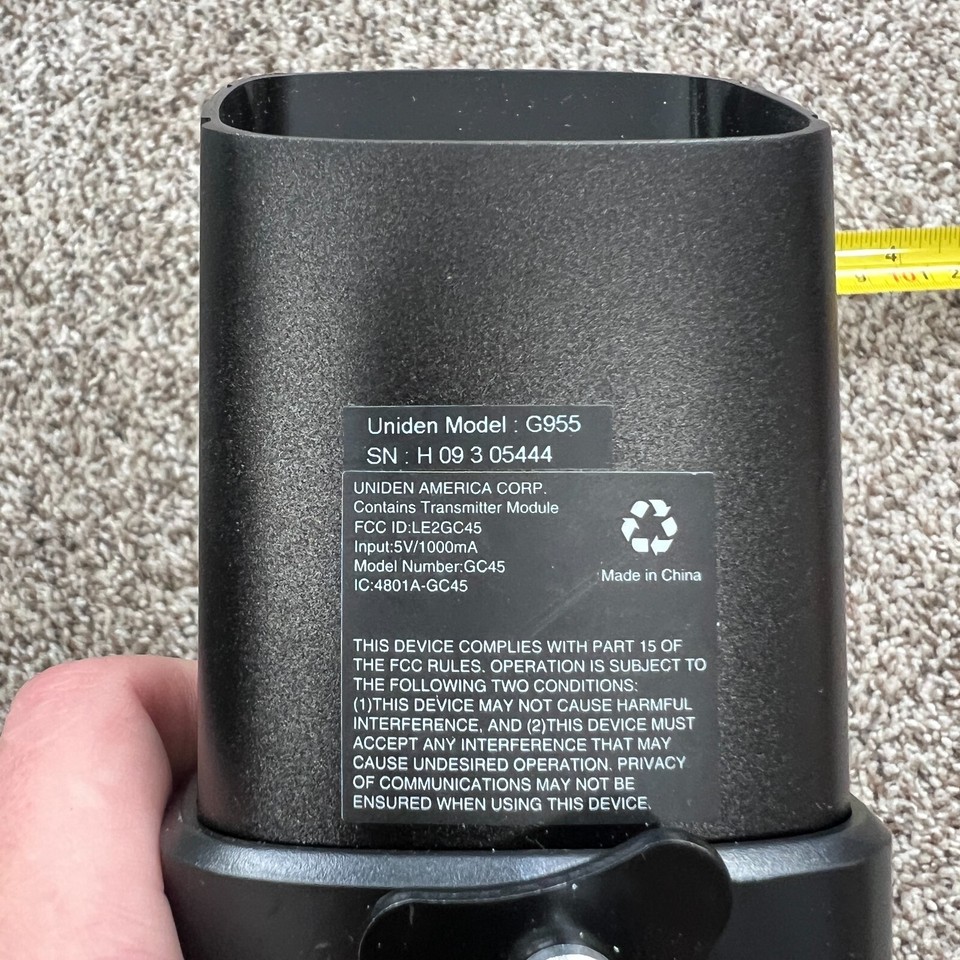 GC45 Outdoor Surveillance Camera Uniden G955 With Antena and Cable eBay