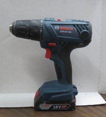 BOSCH GSR18V-190 18V CORDLESS 1/2'' DRILL WITH BAT612 2.0AH BATTERY