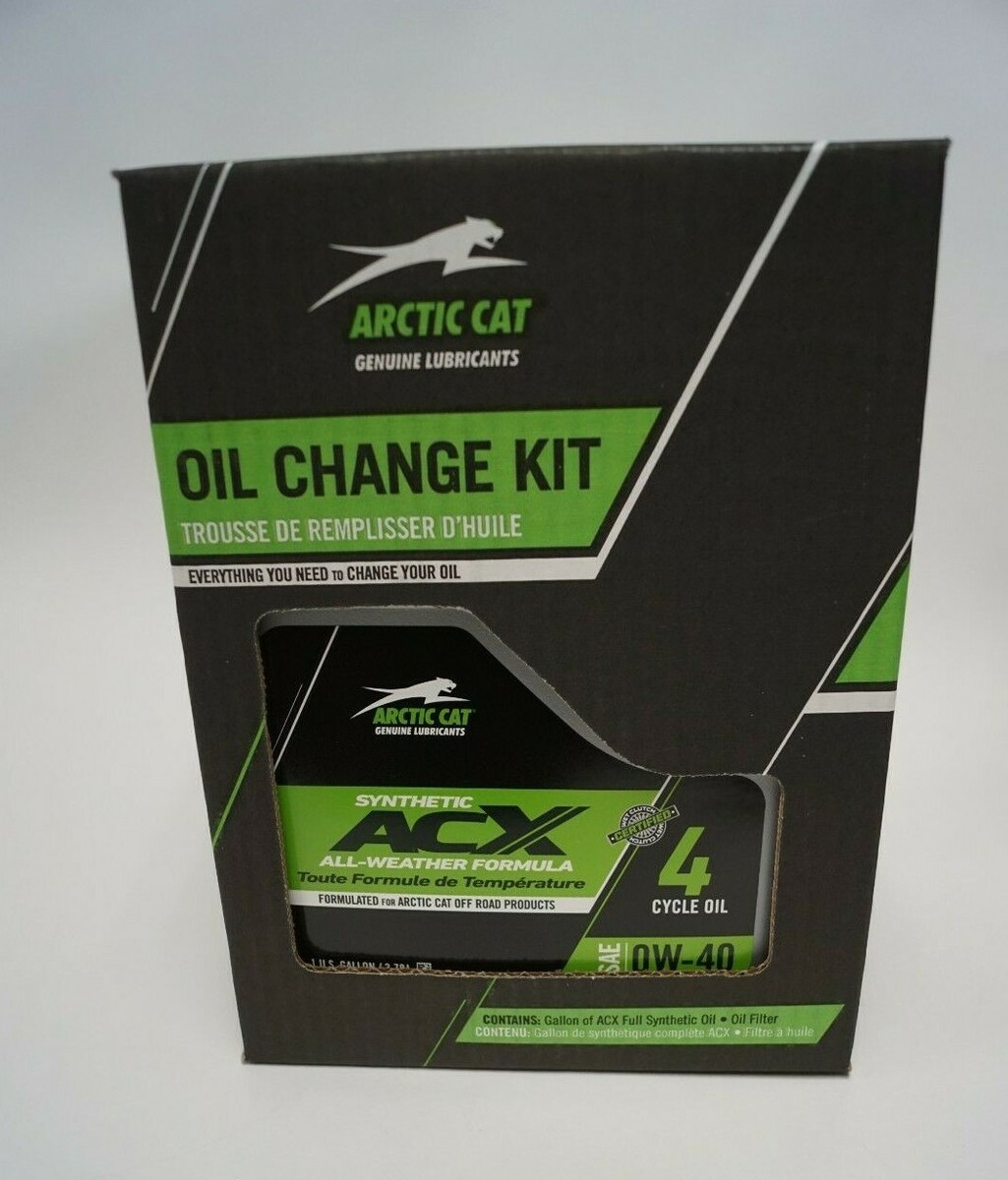 OEM Arctic Cat ACX 0W-40 Synthetic Oil Change Kit 2019-2023