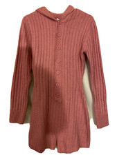 Fashion Nova Women's Sweater Dress Medium Coral Long Sleeve