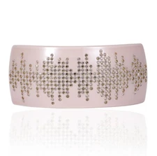 Geometric Austrian Rhinestone Crystal Hair Clip Barrette Ponytail C7762I Ivory