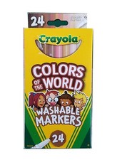 Crayola Colors Of The World Fine Line Washable Markers 24/Pk-587810