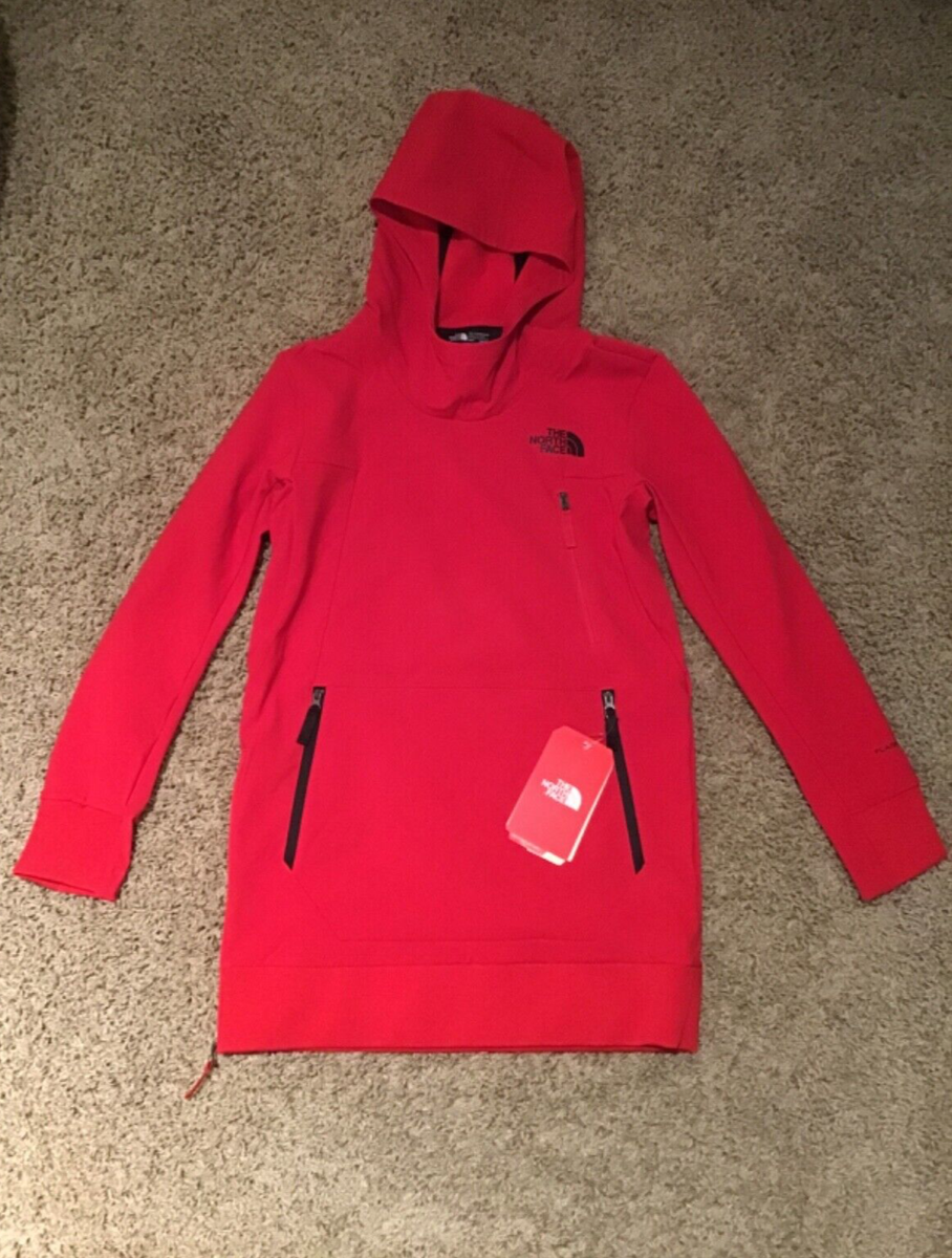 The North Face Red FlashDry XD Tekno Hoodie Shirt Boy’s Sz M 10/12 NWT