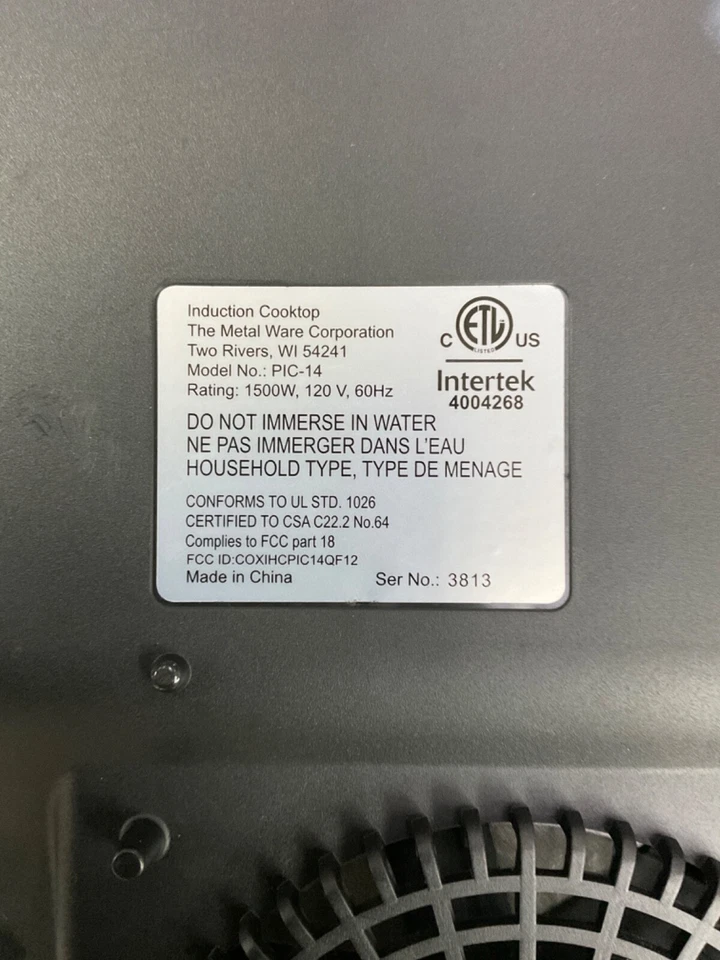 Placa de inducción portátil Nesco PIC-14 Foto 4 de 4