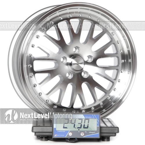 CIRCUIT PERFORMANCE CP21 18x8.5 5x114.3 +35 SILVER/MACHINED WHEELS (SET OF 4) - Picture 7 of 10