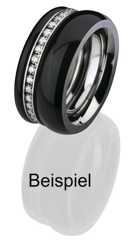 EDvita Ring von Ernstes Design Vorsteckring Keramikring weiß 4 mm R276 schmaler - Bild 3 von 10