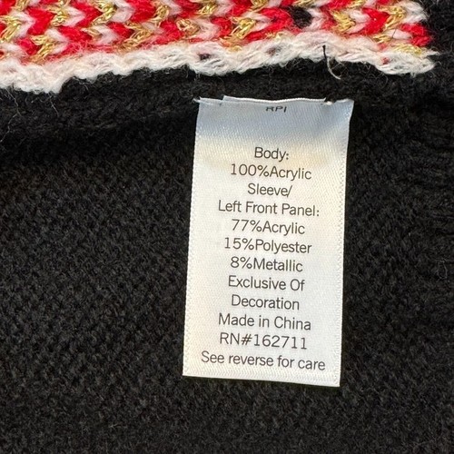 Celebrate Together Ugly Christmas Cardigan Pullover Large Oh Snap! Lebkuchen - Bild 7 von 13