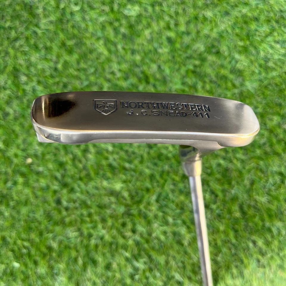 Putter Northwestern J.C. Snead 411 hoja diestro 34,5" latón vintage acabado Foto 2 de 4
