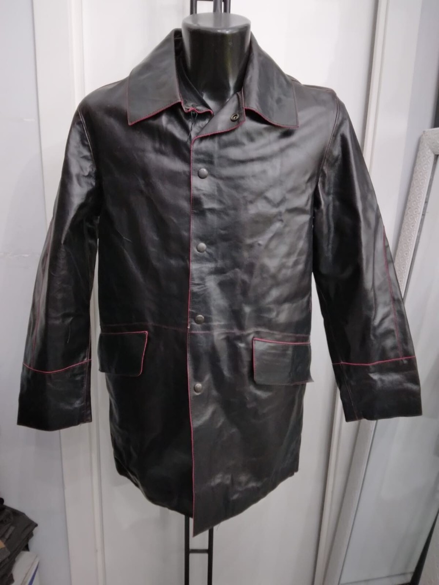 Sorbino Genuine Leather Jacket Used Women Size M Black XYL011L
