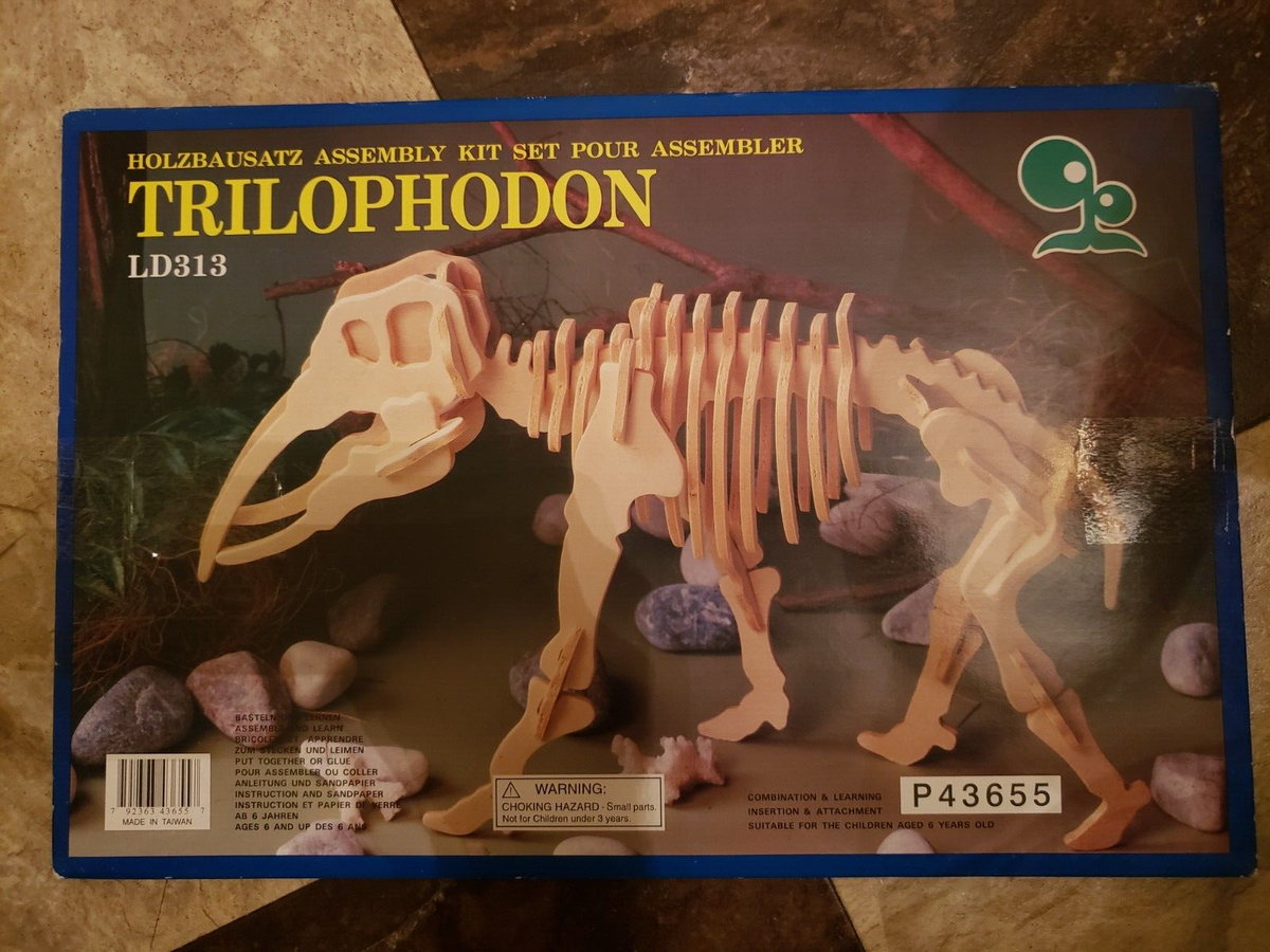 Holzbausatz Assembly Trilophodon 3d Learning Puzzle Germany Ld313
