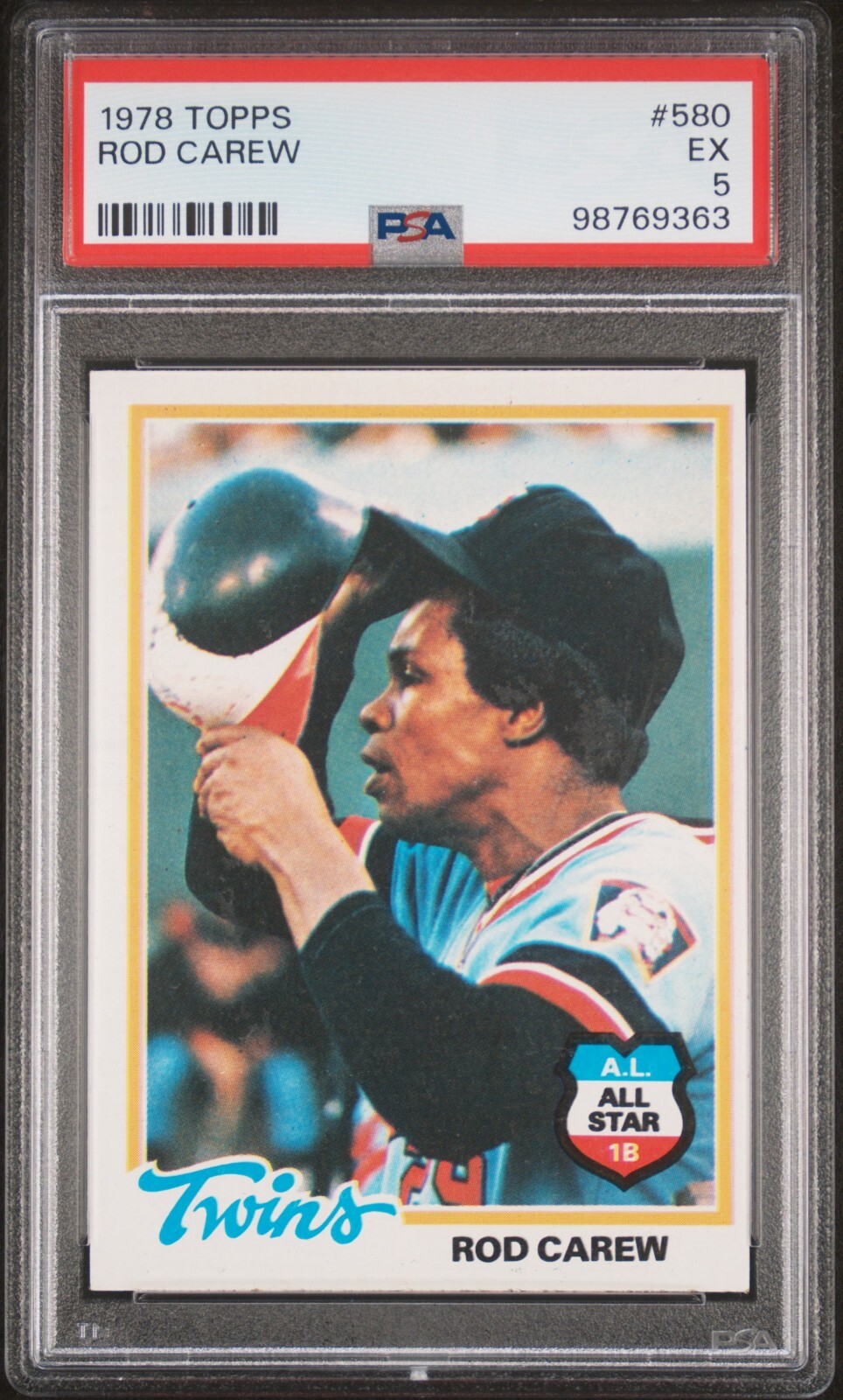 1978 Topps Baseball ROD CAREW #580 PSA 5
