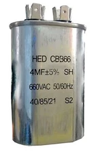 Golf Cart 4uF Capacitor 4 uF Canister Type Fits E-Z-Go PowerWise II Lester Re...