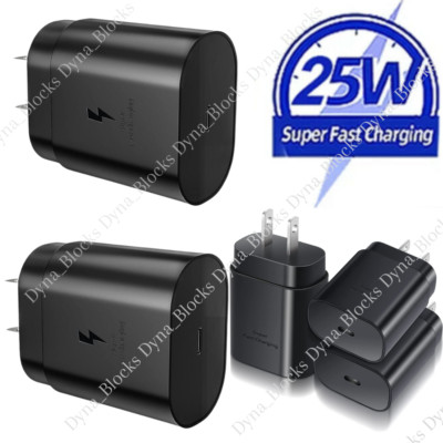 USB C Fast Charger Block 25W Type C Charging Cube Brick For Samsung iPhone iPad