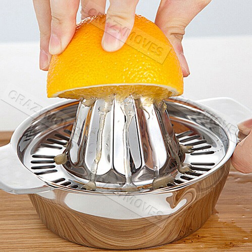 Stainless Steel Fruit Lemon Citrus Orange Juicer /Manual Press Squeezer - Picture 9 of 12
