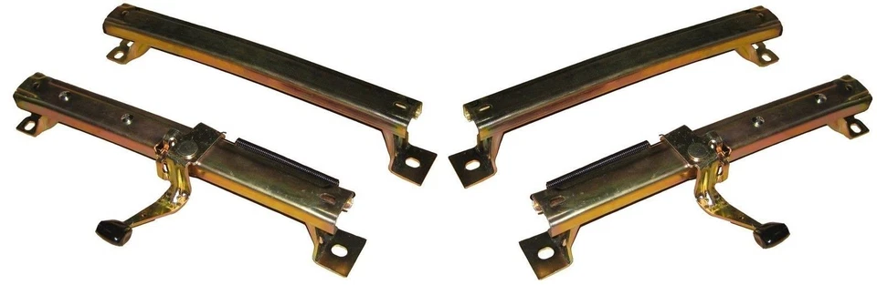 1968-72 Chevelle Bucket Seat Track Slider Set GTO 442 GS Skylark Cutlass Tracks Foto 2 de 3
