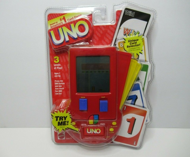 Electronic UNO Handheld Game Portable Mattel 2002 43429 for sale online