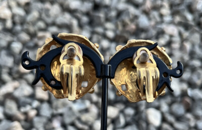 Clips à Cheveux Vintage - Métal Doré - Lot - Occasion