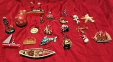 Nautical, Fishing, Sealife, Ship and Lighthouse Themed Christmas Ornaments 1