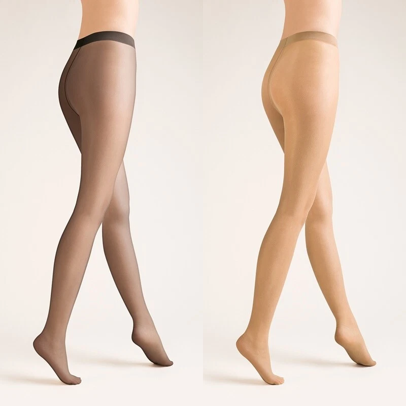Collant voile classique fin Gabriella EXCLUSIVE 10 DEN noir naturel T2 T3 T4
