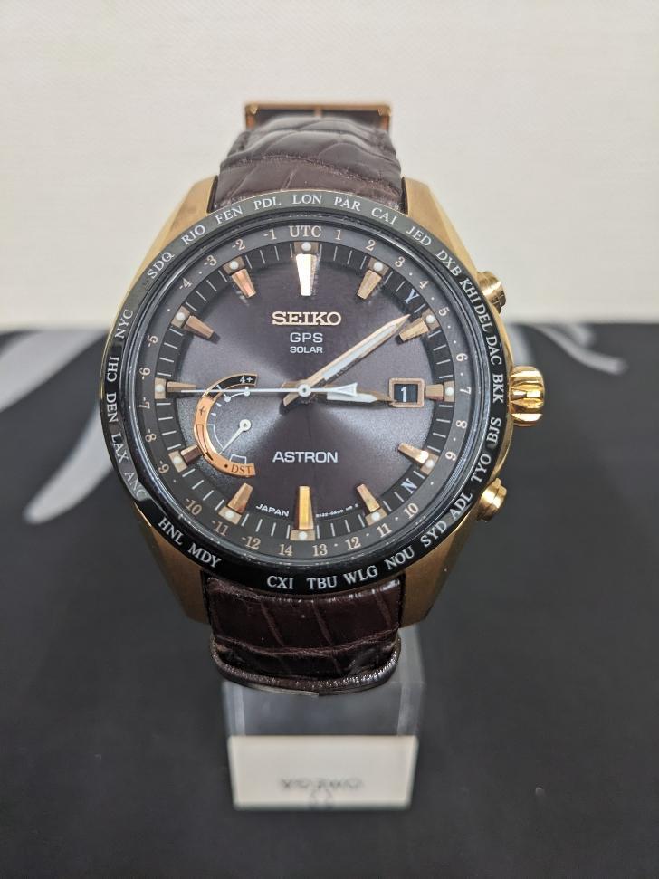 Seiko Astron 8X22-0AG0-2 Titanium Ceramic GPS Box Solar Mens Watch Auth  Works | eBay