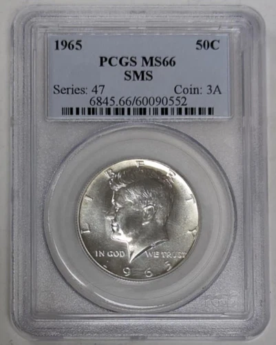 1965 Kennedy Half Dollar PCGS MS66 SMS