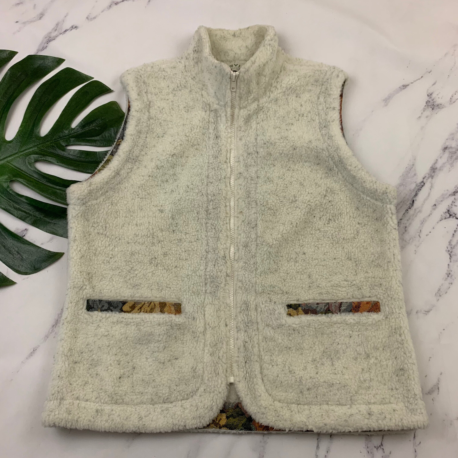 Orvis Womens Sherpa Fleece Vest Size M 
