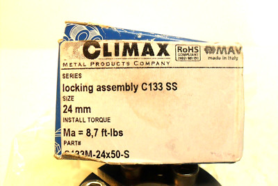 Climax Metal C133M-24X50 C133-Series Locking Assembly 24mm x 50 Stainless Steel